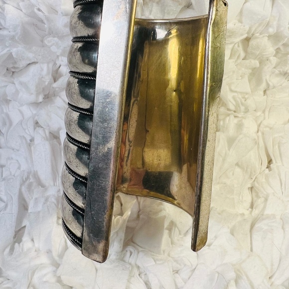 Vintage Silverplated Bracelet Cuff Jewelry - Picture 3 of 3